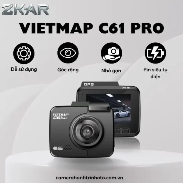 Camera Hành Trình VietMap C61 Pro