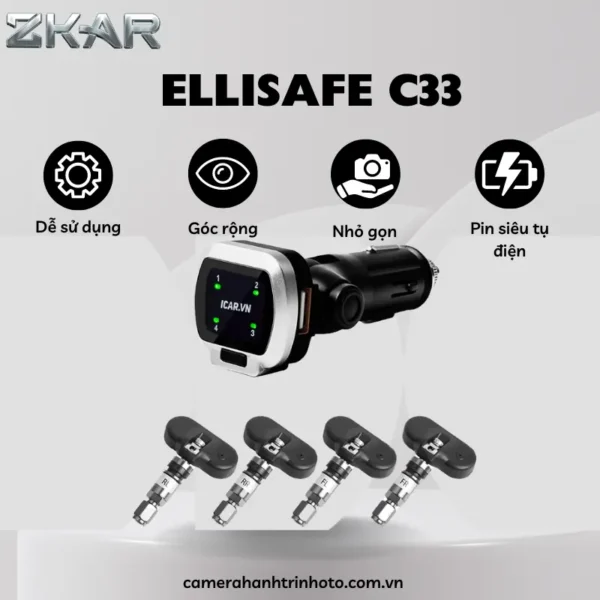 Cảm Biến Áp Suất Lốp ICAR Ellisafe C33