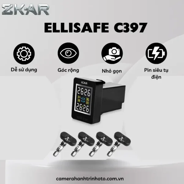 Cảm Biến Áp Suất Lốp ICAR Ellisafe C397