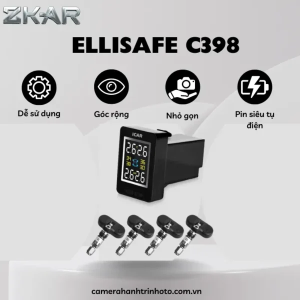 Cảm Biến Áp Suất Lốp ICAR Ellisafe C398