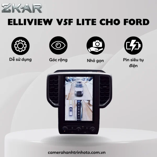 Camera 360 Elliview V5F Lite Cho Xe Ford