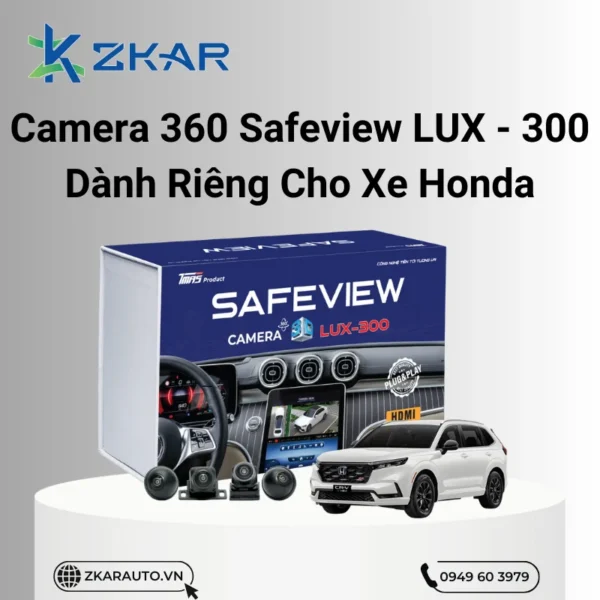 Camera 360 Safeview Lux 300 chính hãng cho Honda