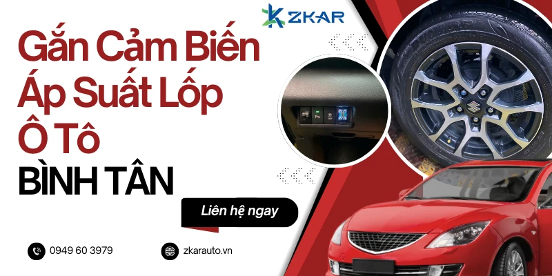 Gắn Cảm Biến Áp Suất Lốp Ô Tô Tại Bình Tân TPHCM