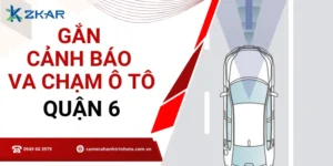 Gắn cảnh báo va chạm chính hãng tại Q6