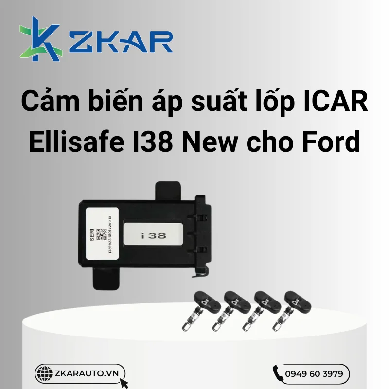 Cảm Biến Áp Suất Lốp ICAR Ellisafe I38 New Cho Xe Ford - đảm bảo an toàn khi lái xe