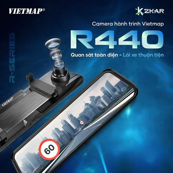 Camera Hành Trình Gương Vietmap R440 Ô Tô