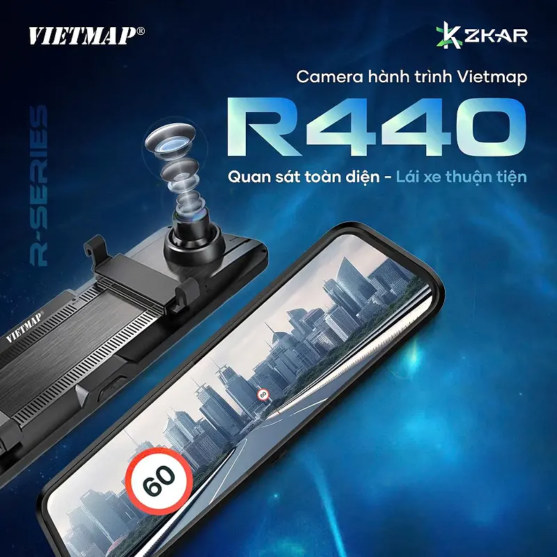 Camera Hành Trình Gương Vietmap R440 Ô Tô