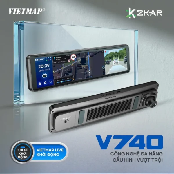 Camera Hành Trình Gương Vietmap V740