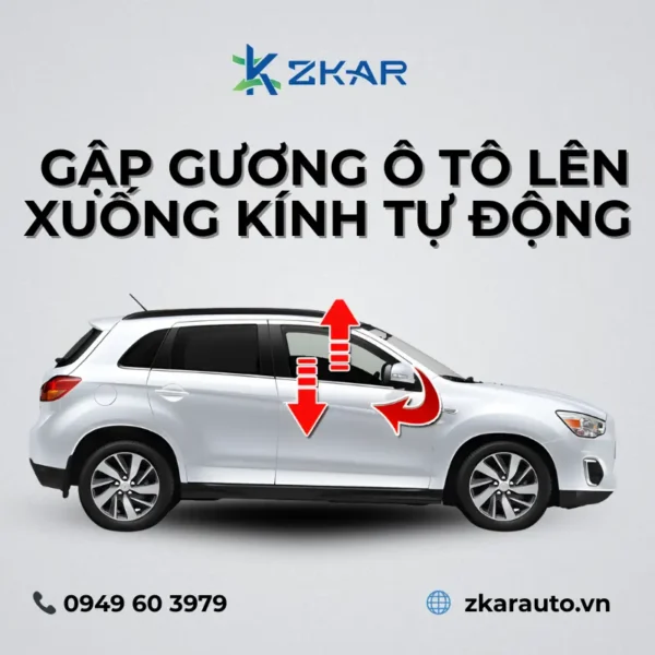 Độ Gương Gập Điện Ô Tô Chính Hãng