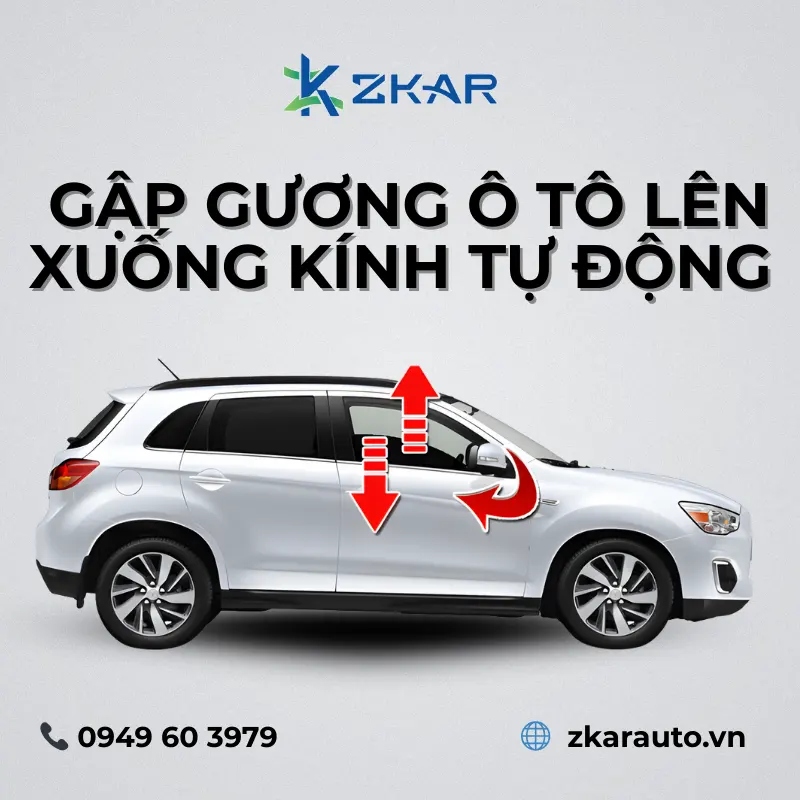 Độ Gương Gập Điện Ô Tô Chính Hãng