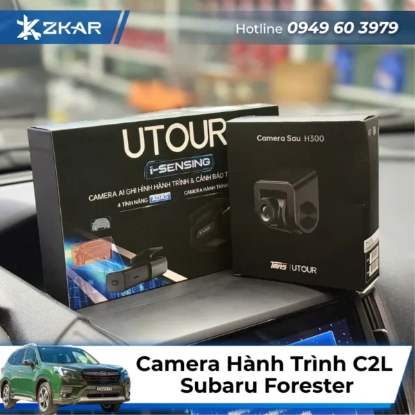 Xe Subaru Forester Lắp Camera Hành Trình Utour C2L